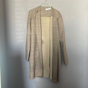 Purple and Tan long Jacket